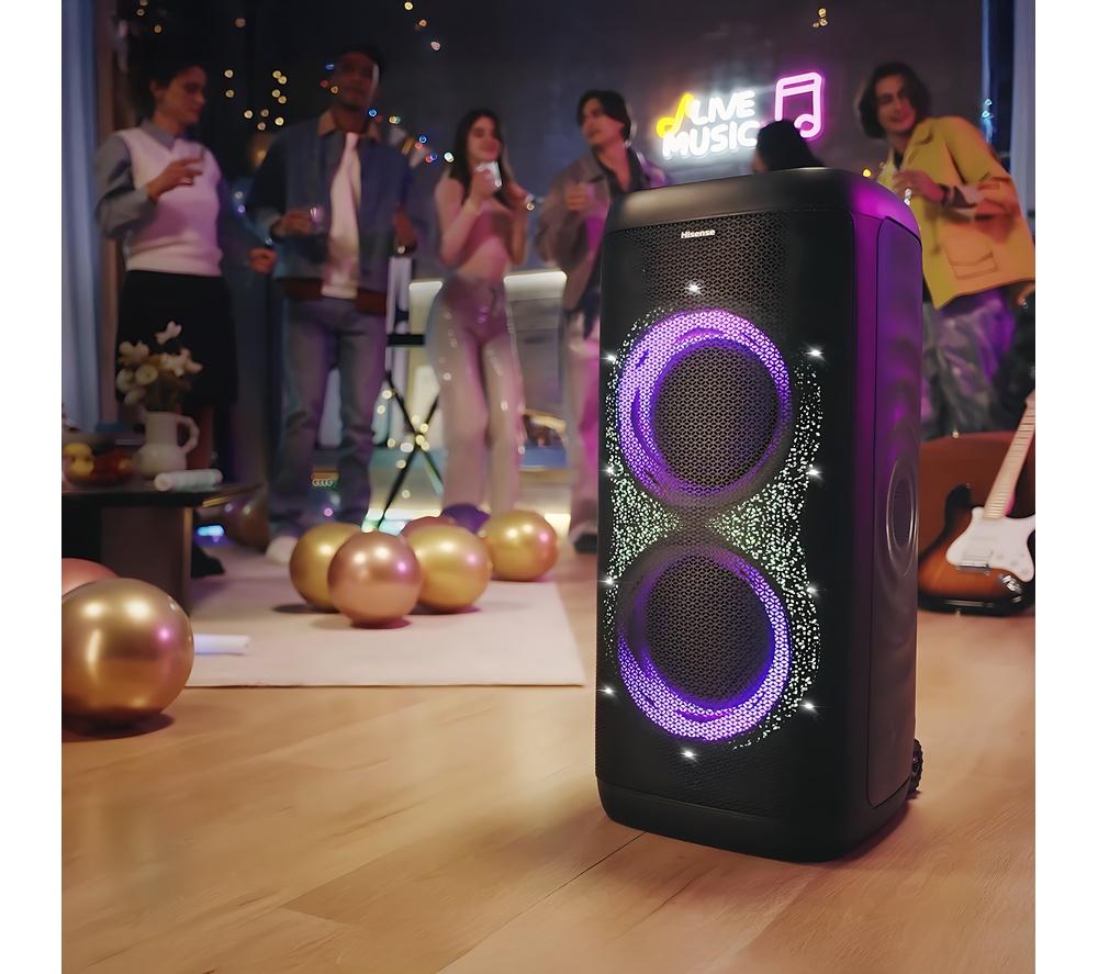 HISENSE Party Thunder Bluetooth Megasound Party Speaker - Black