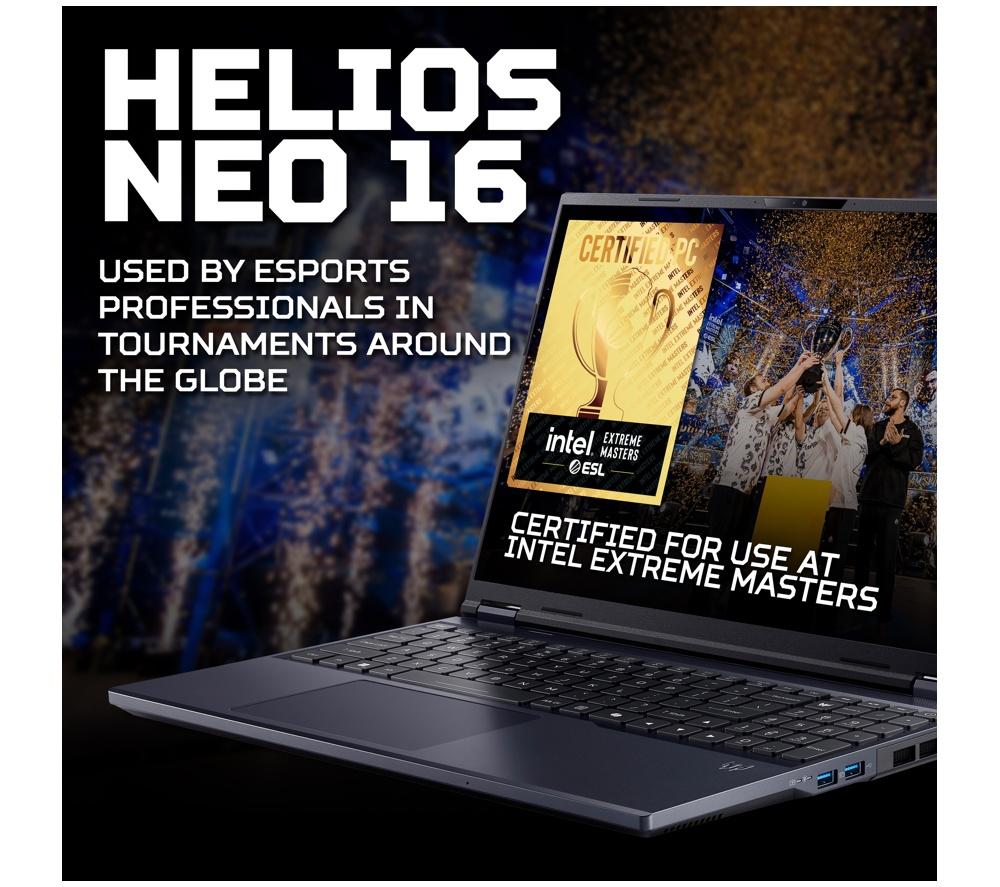 Portátil Gaming ACER Predator Helios Neo 16 AI de 16" - Intel® Core™ Ultra 9, RTX 5070, SSD de 1 TB