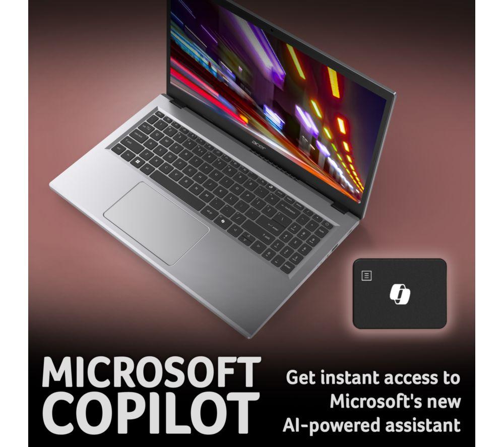 Portátil ACER Aspire Go 15 de 15,6" - AMD Ryzen 3, SSD de 256 GB, Plata