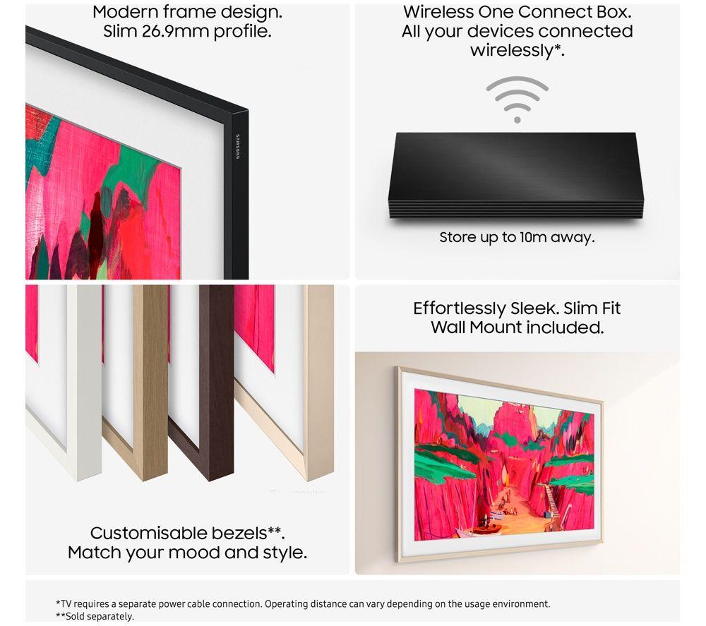 SAMSUNG The Frame Pro (2025) 85" Neo QLED 4K Art Mode Smart AI TV with Slim Fit Wall Mount - QE85LS03FW