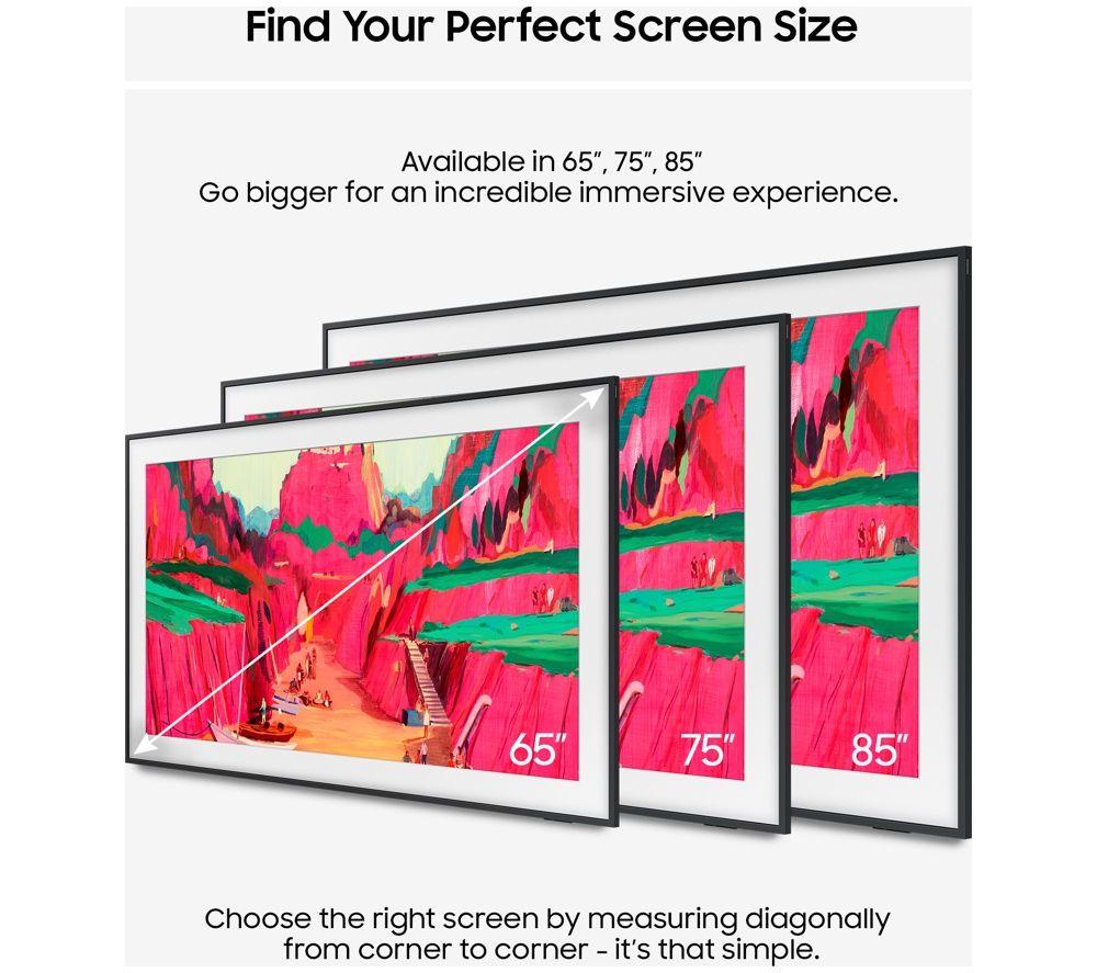 SAMSUNG The Frame Pro (2025) 85" Neo QLED 4K Art Mode Smart AI TV with Slim Fit Wall Mount - QE85LS03FW