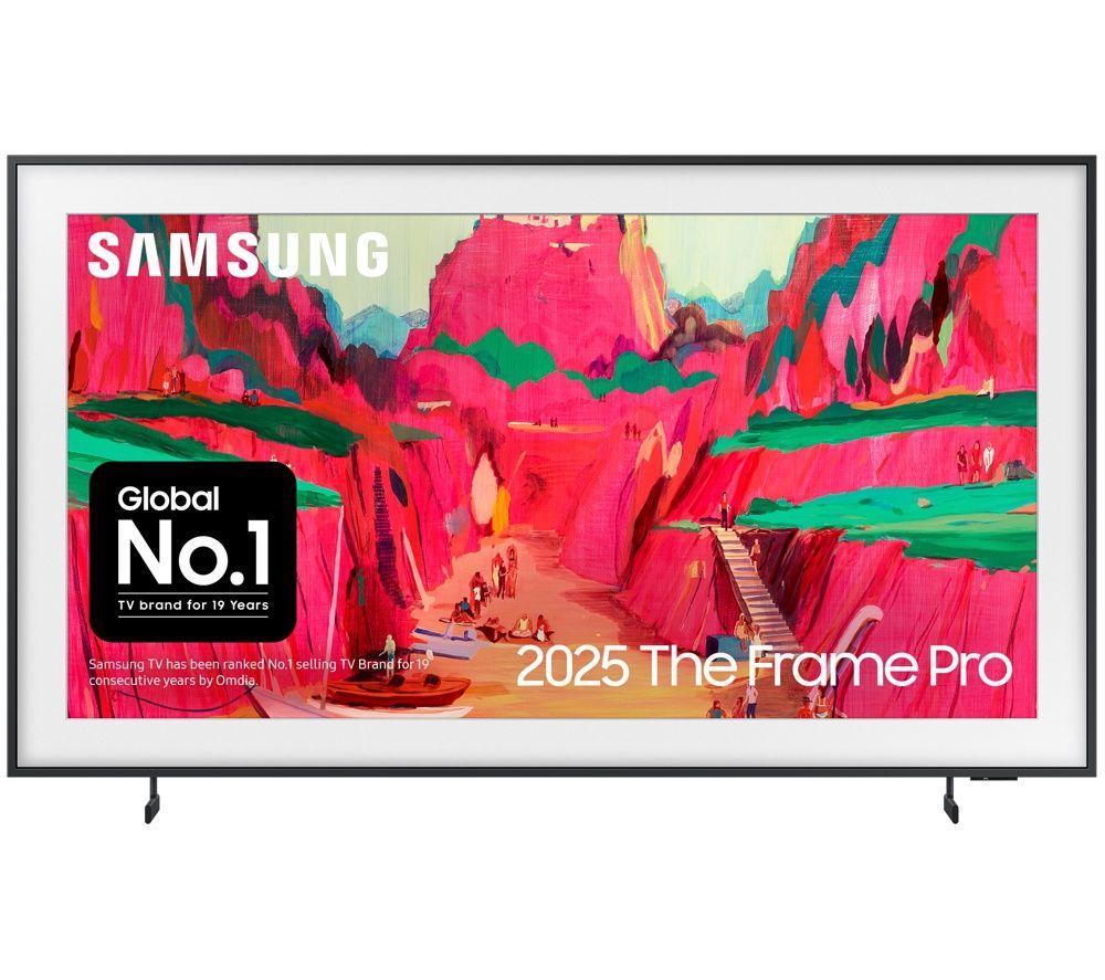 SAMSUNG The Frame Pro (2025) 85" Neo QLED 4K Art Mode Smart AI TV with Slim Fit Wall Mount - QE85LS03FW