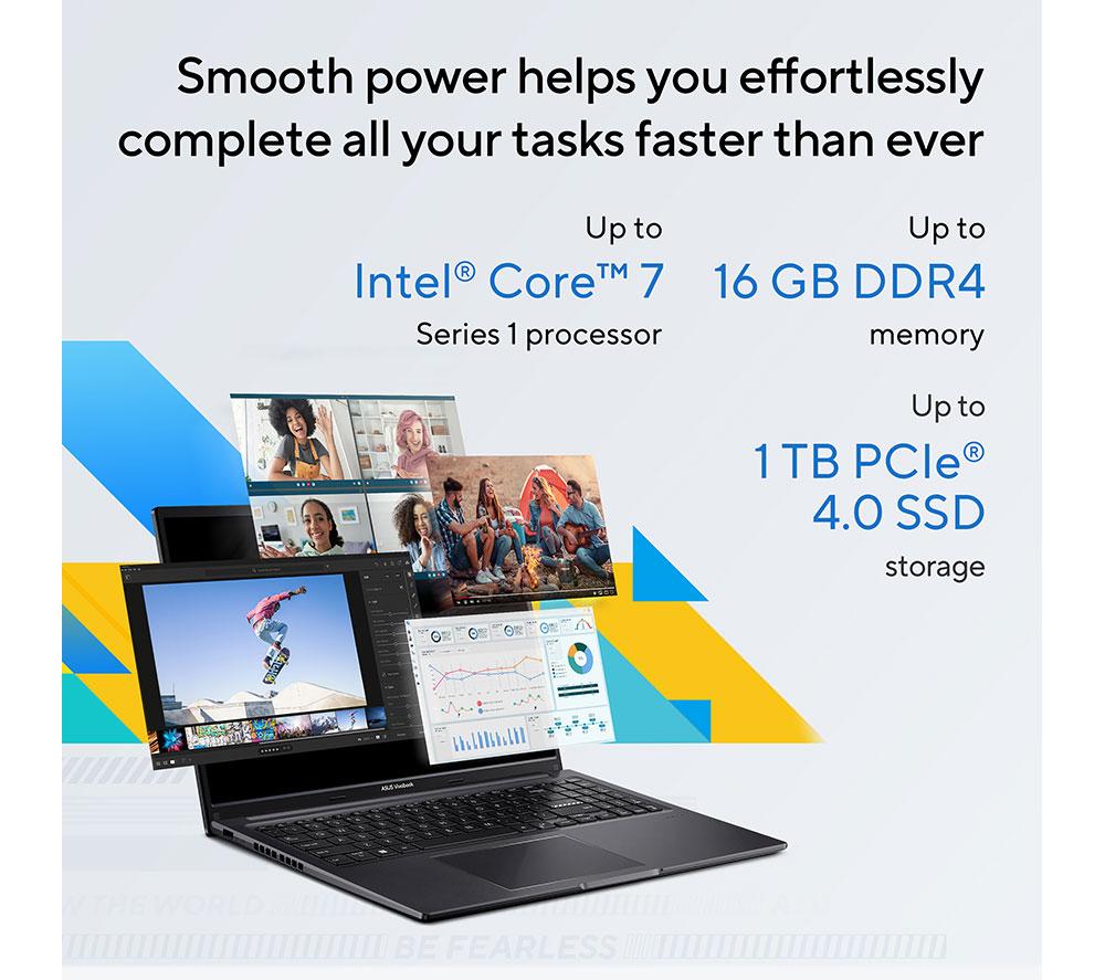 ASUS Vivobook 16 X1605VA 16" Laptop - Intel® Core™ i7, 1 TB SSD, Black