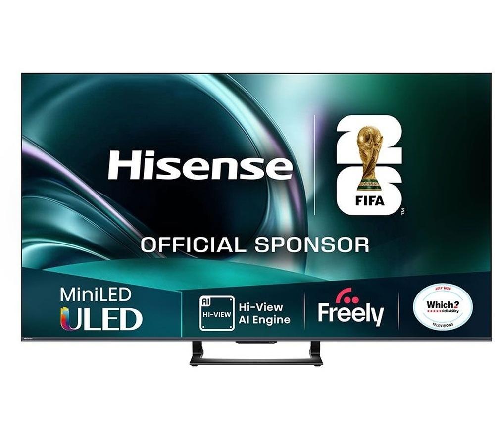 HISENSE U7Q 50" Mini LED 4K 144Hz Smart AI TV with Freely - 50U7QTUK