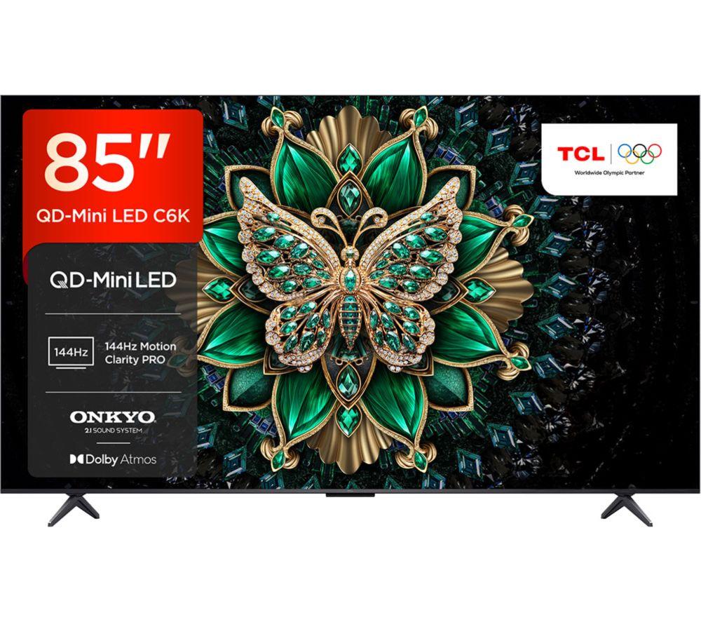 TCL C6K 85" QD-Mini LED 4K HDR Smart Google TV - 85C6K