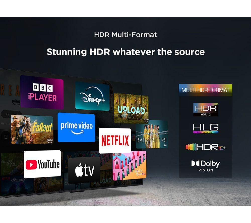 TCL T6C 85" QLED 4K HDR Smart Fire TV with Freely - 85T6C-UK