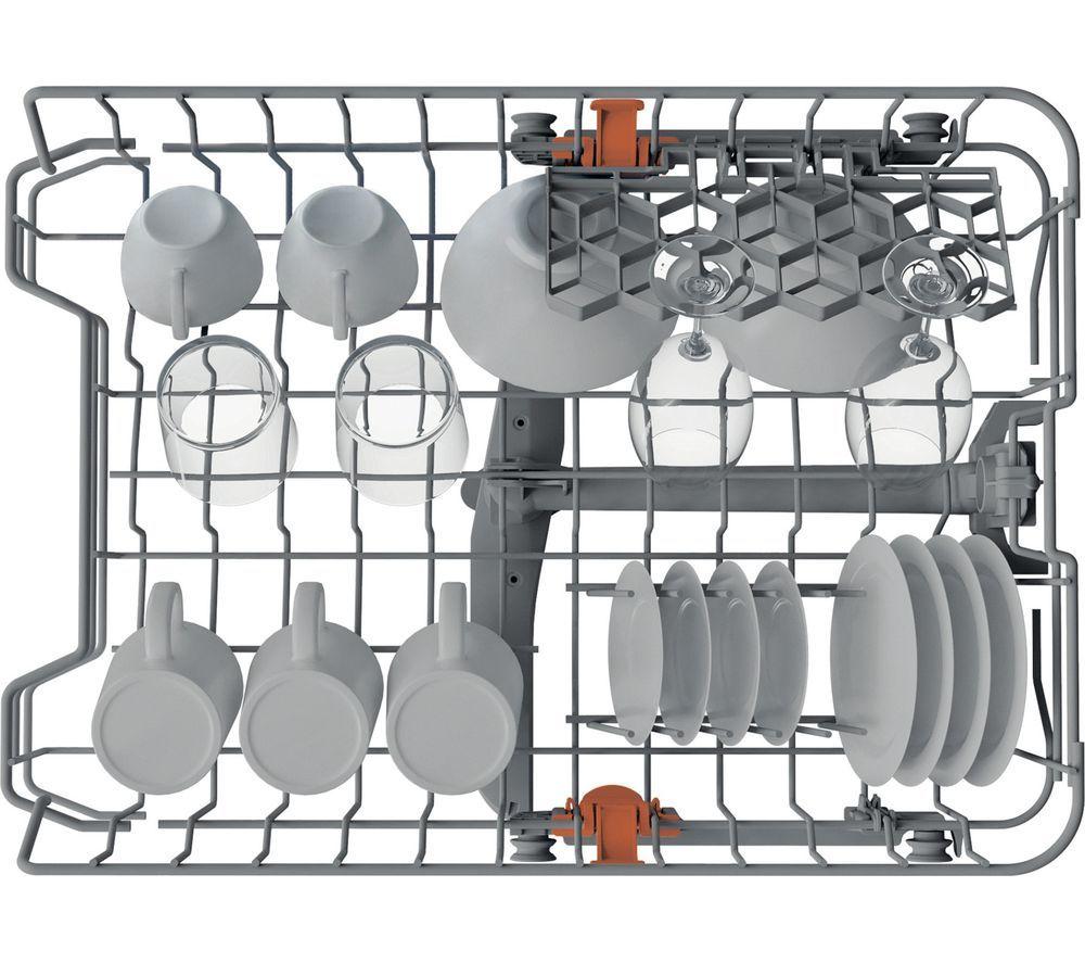 HOTPOINT HP2FE10CS90SUK Slimline Dishwasher - Silver