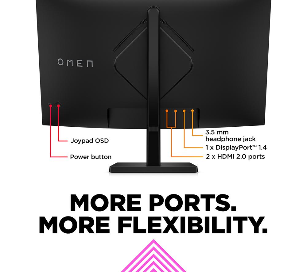 HP OMEN 32c Quad HD 31.5" LED Gaming Monitor - Black