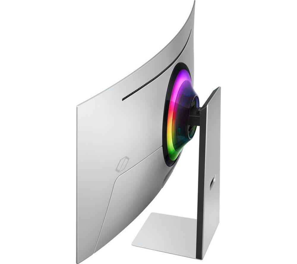 SAMSUNG Odyssey G8 LS34DG850SUXXU Quad HD 34" Curved QD-OLED Smart Gaming Monitor - Silber