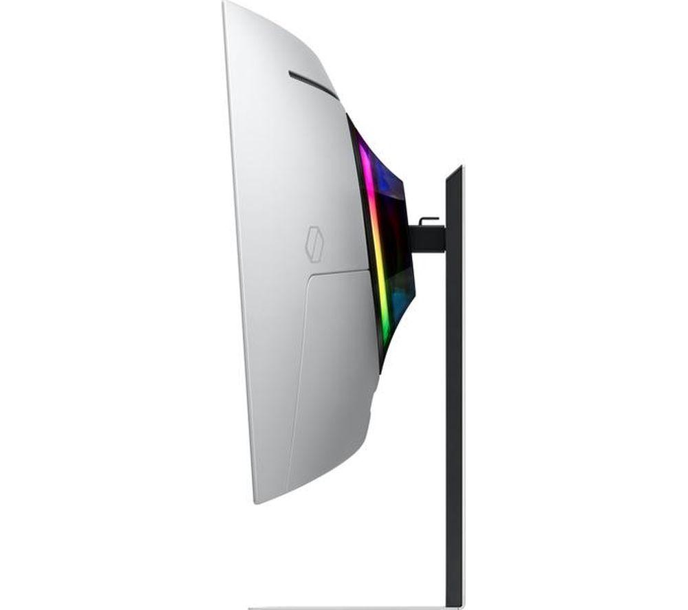 SAMSUNG Odyssey G8 LS34DG850SUXXU Quad HD 34" Curved QD-OLED Smart Gaming Monitor - Silber