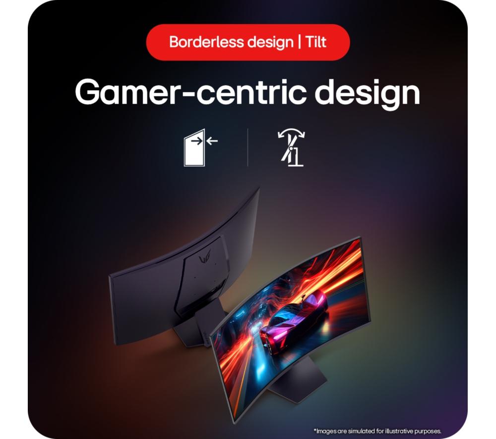 LG UltraGear 32GS60QC-B.AEKQ Quad HD 32" Curved VA LCD Gaming-Monitor – Schwarz
