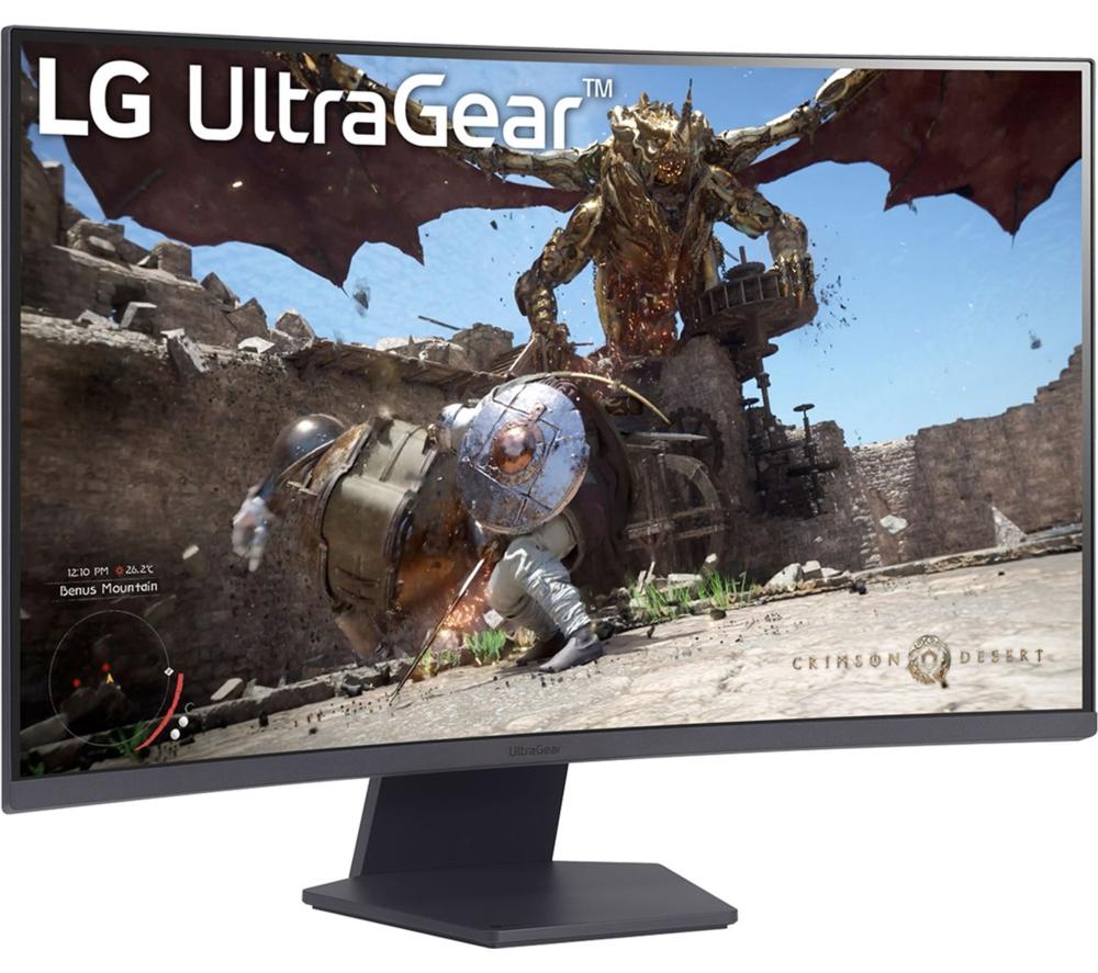 LG UltraGear 32GS60QC-B.AEKQ Quad HD 32" Curved VA LCD Gaming-Monitor – Schwarz