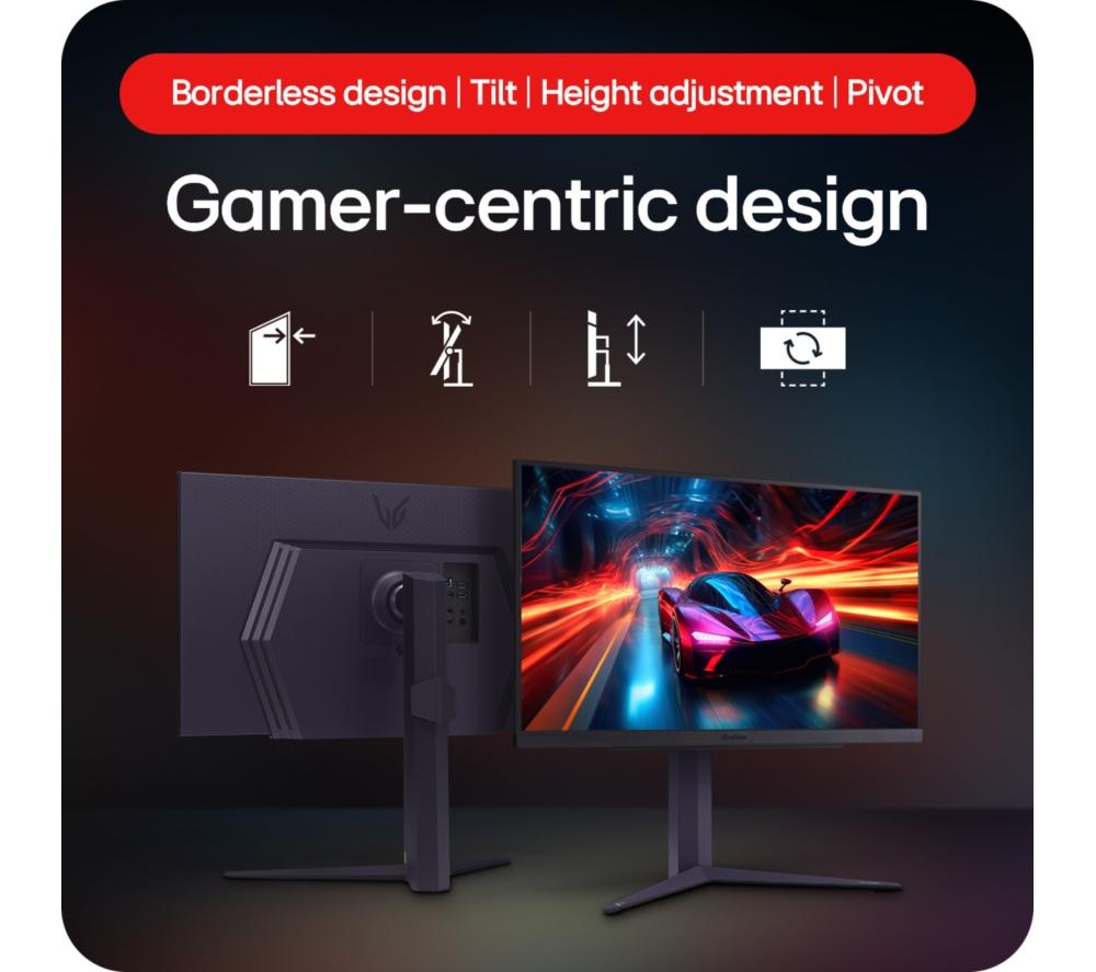 LG UltraGear 27GS85Q-B Quad HD 27" Nano IPS Gaming Monitor - Black