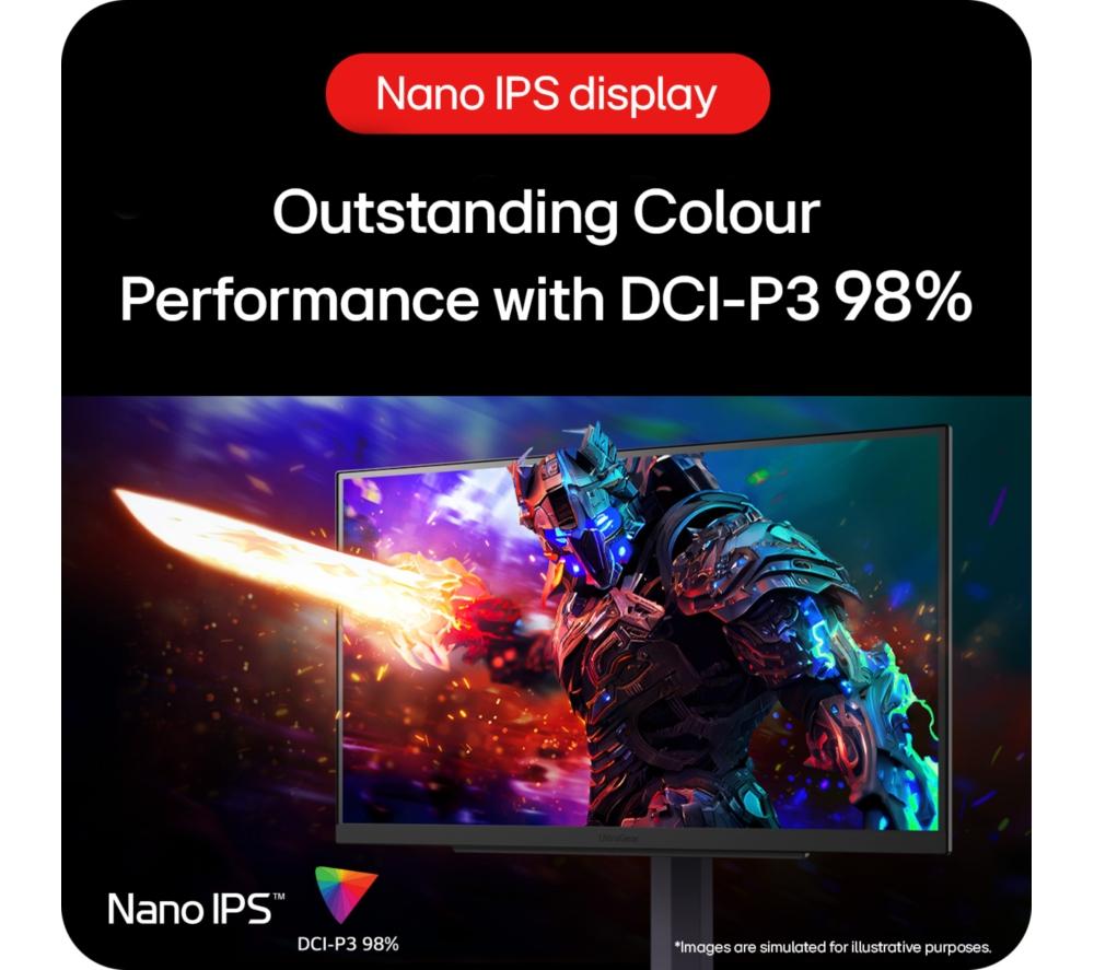 LG UltraGear 27GS85Q-B Quad HD 27" Nano IPS Gaming Monitor - Black
