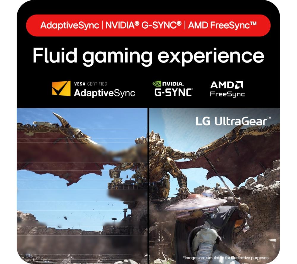 LG UltraGear 27GS85Q-B Quad HD 27" Nano IPS Gaming Monitor - Black