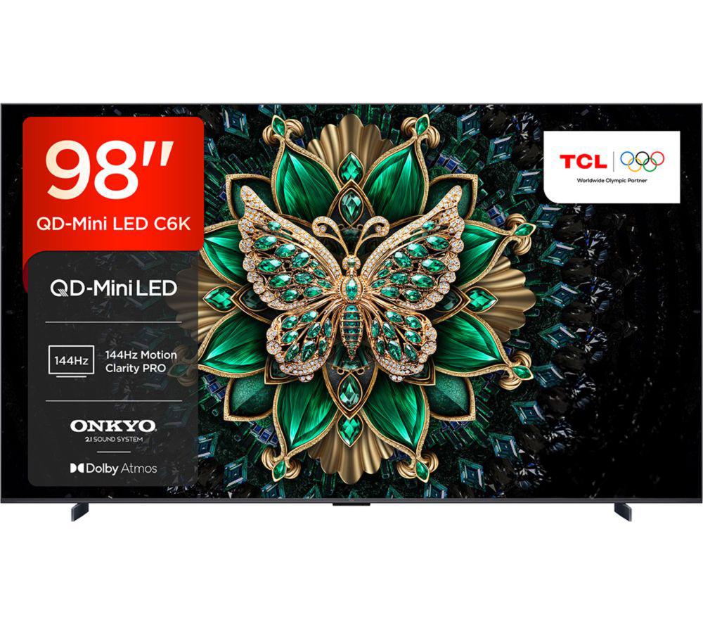 TCL C6K 98" QD-Mini LED 4K HDR Smart Google TV - 98C6K