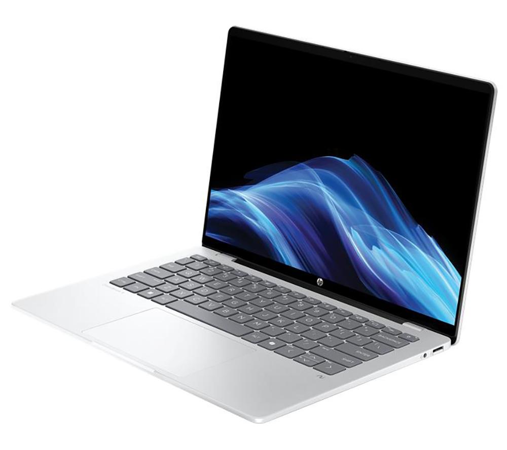 HP OmniBook 5 NGAI 14" Laptop - Snapdragon X1, 512 GB SSD, Glacier Silver