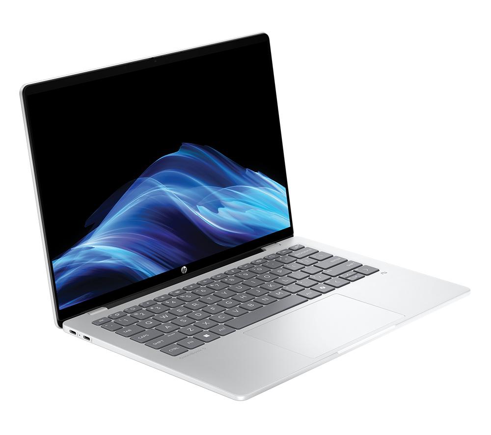 HP OmniBook 5 NGAI 14" Laptop - Snapdragon X1, 512 GB SSD, Glacier Silver