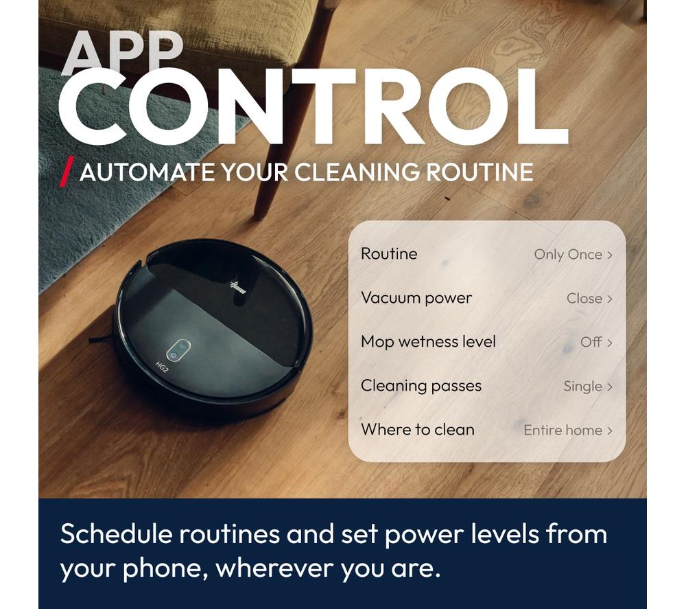 Robot aspirador Hoover HG2 Turbo Slim Hydro Pro - Negro