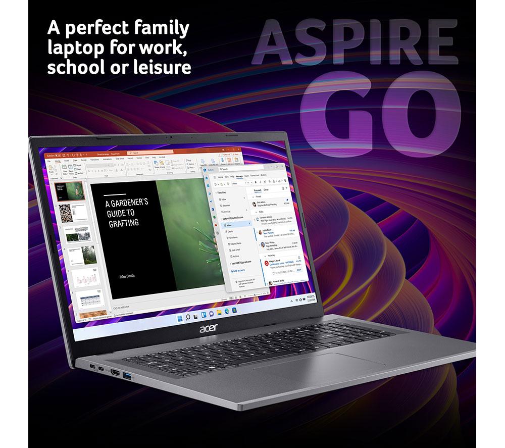 ACER Aspire Go 17 17.3" Laptop - Intel® Core™ 3, 256 GB SSD, Grey