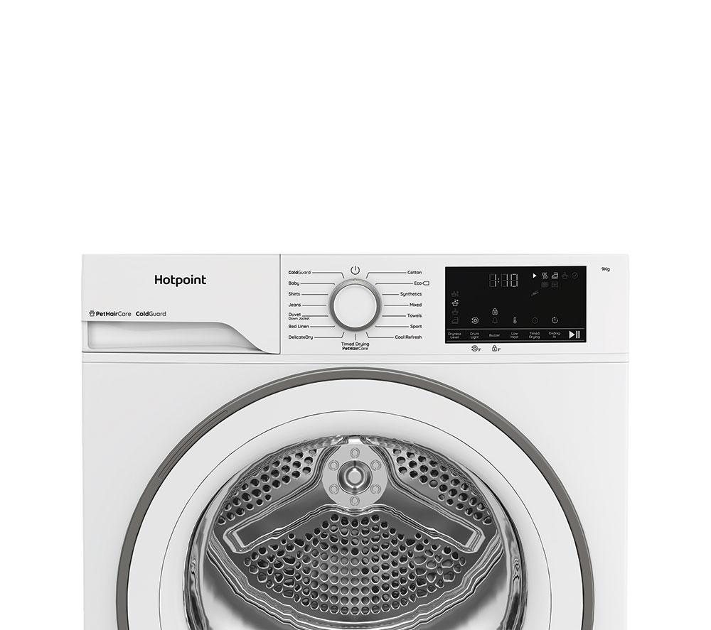 HOTPOINT PetHairCare C HD 93M WW UK 9 kg Heat Pump Tumble Dryer - White