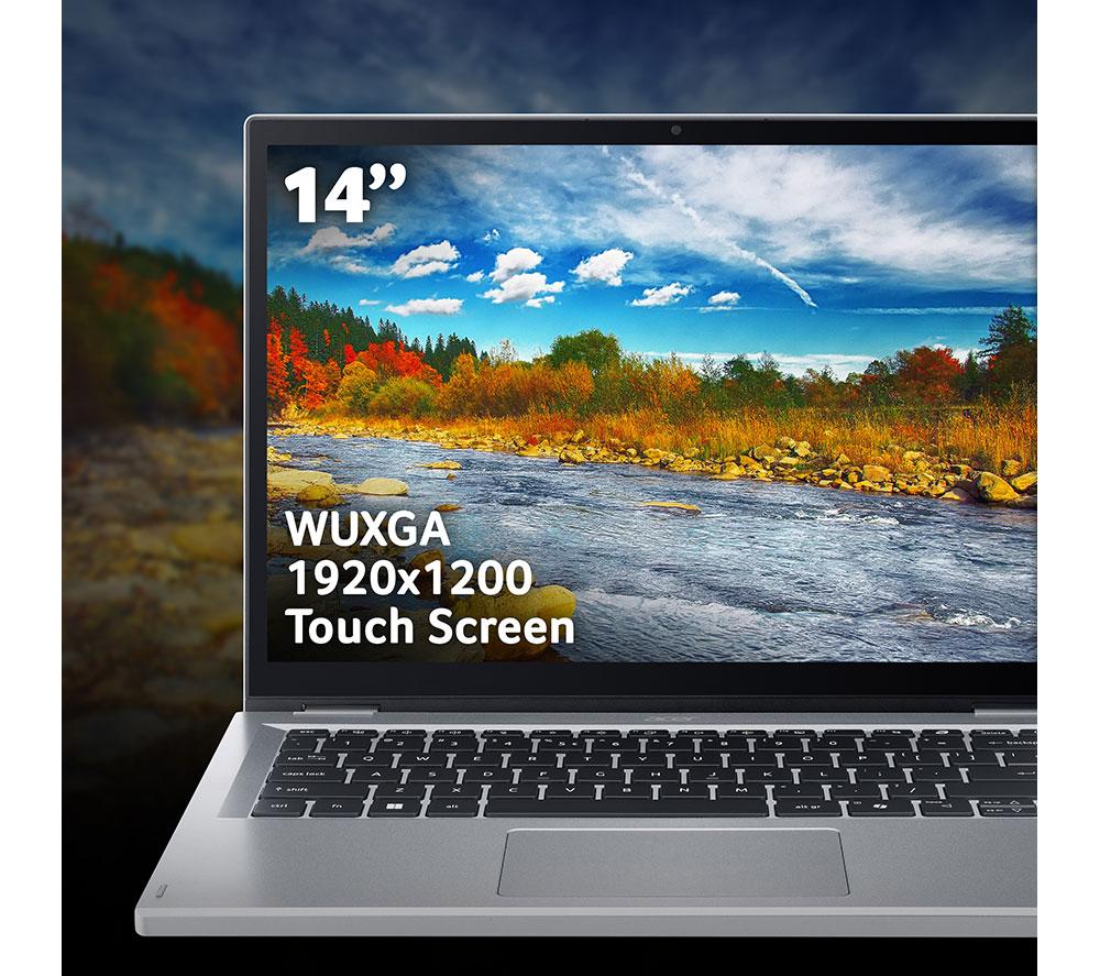 Portátil 2 en 1 ACER Aspire Go Spin 14 de 14" - Intel® Core™ 3, SSD de 256 GB, Plata