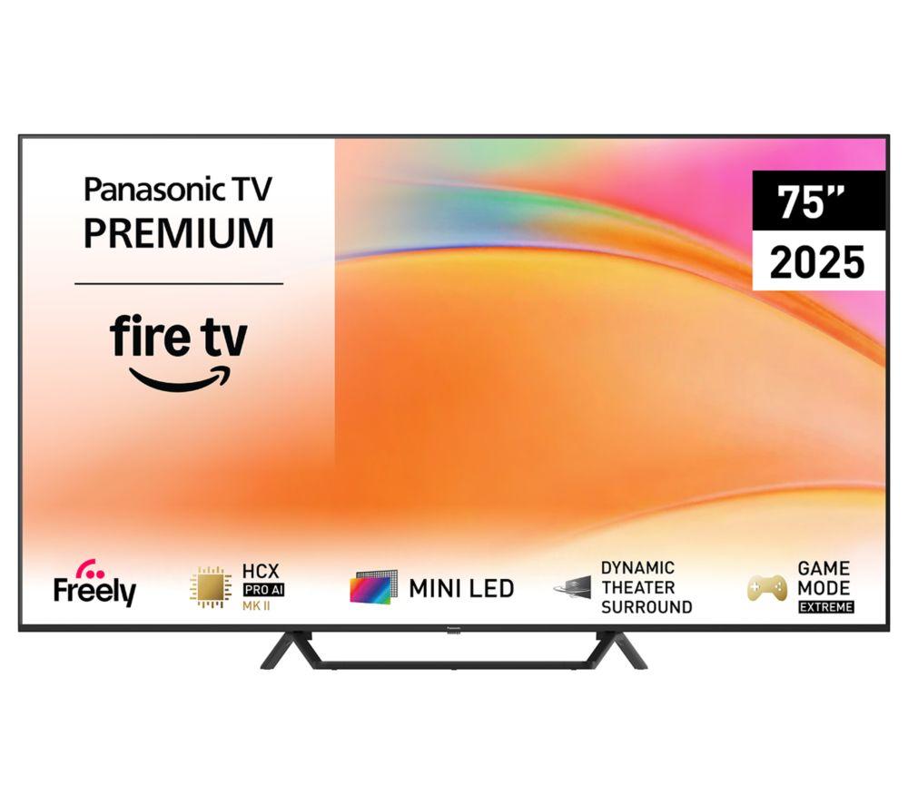 PANASONIC W95B 75" Mini LED 4K HDR Smart Fire TV with Freely - TV-75W95BEB