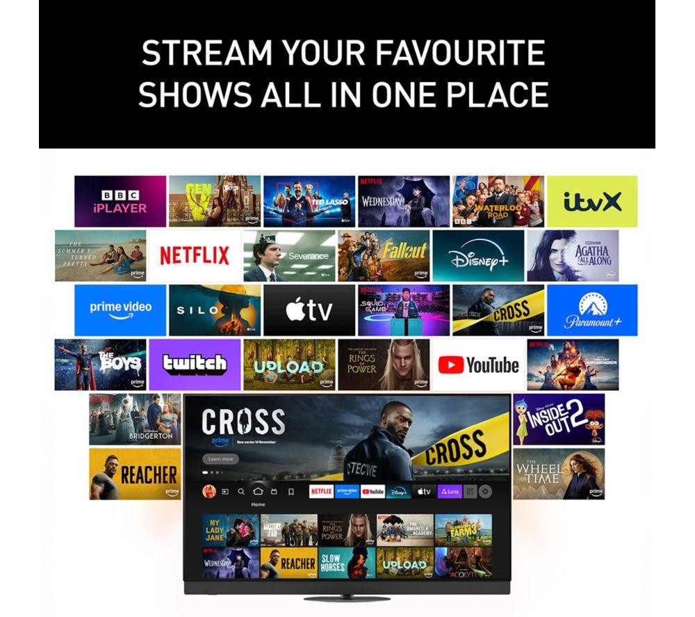 PANASONIC W95B 75" Mini LED 4K HDR Smart Fire TV with Freely - TV-75W95BEB