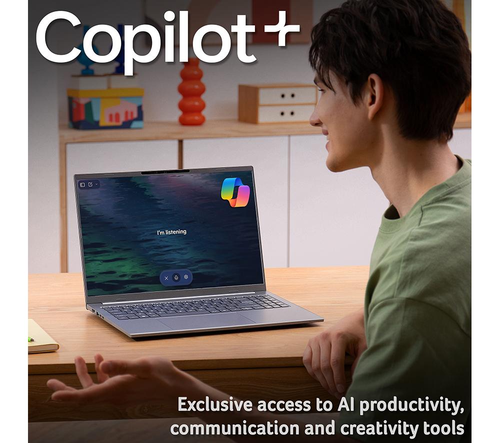 ACER Aspire 14 AI OLED 14" Laptop, Copilot+ PC - Intel® Core™ Ultra 5, 512 GB SSD, Silver