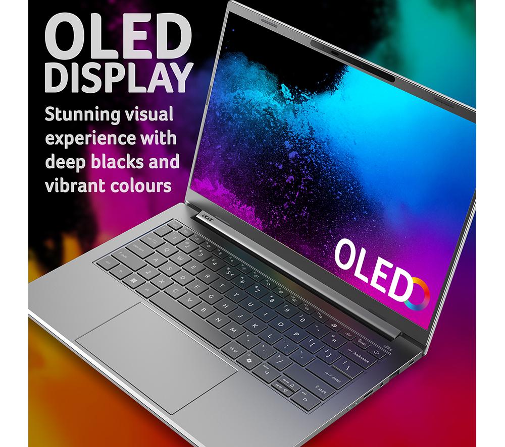 ACER Aspire 14 AI OLED 14" Laptop, Copilot+ PC - Intel® Core™ Ultra 5, 512 GB SSD, Silver