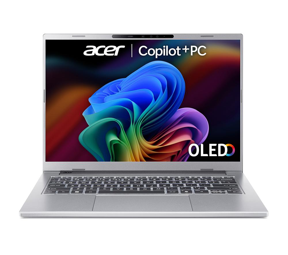 ACER Aspire 14 AI OLED 14" Laptop, Copilot+ PC - Intel® Core™ Ultra 5, 512 GB SSD, Silver