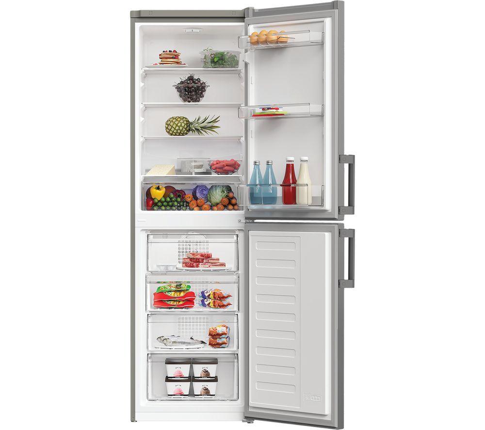 INDESIT No Frost IKNH 1261 S4UK 50/50 Fridge Freezer - Silver