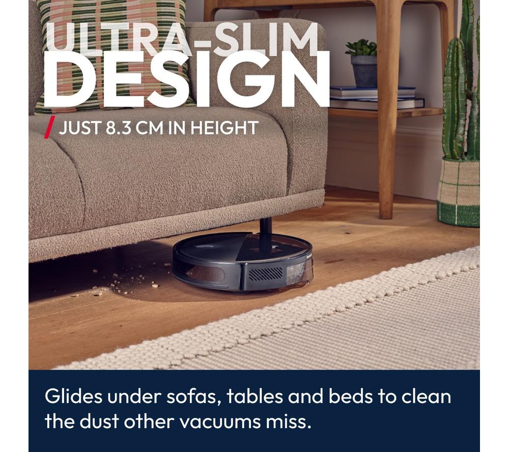 HOOVER HG2 Turbo Slim Hydro Robot Vacuum Cleaner - Black