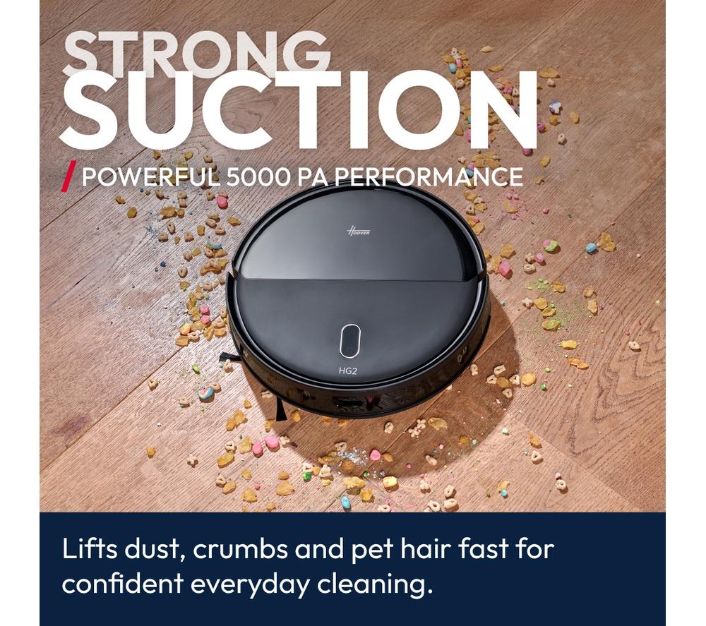 HOOVER HG2 Turbo Slim Hydro Robot Vacuum Cleaner - Black