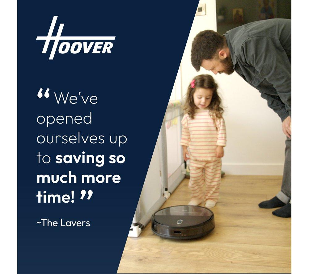 HOOVER HG2 Turbo Slim Hydro Robot Vacuum Cleaner - Black
