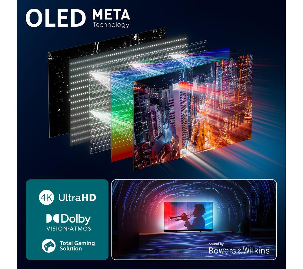PHILIPS OLED910 77" OLED 4K HDR Ambilight Smart TV - 77OLED910/12