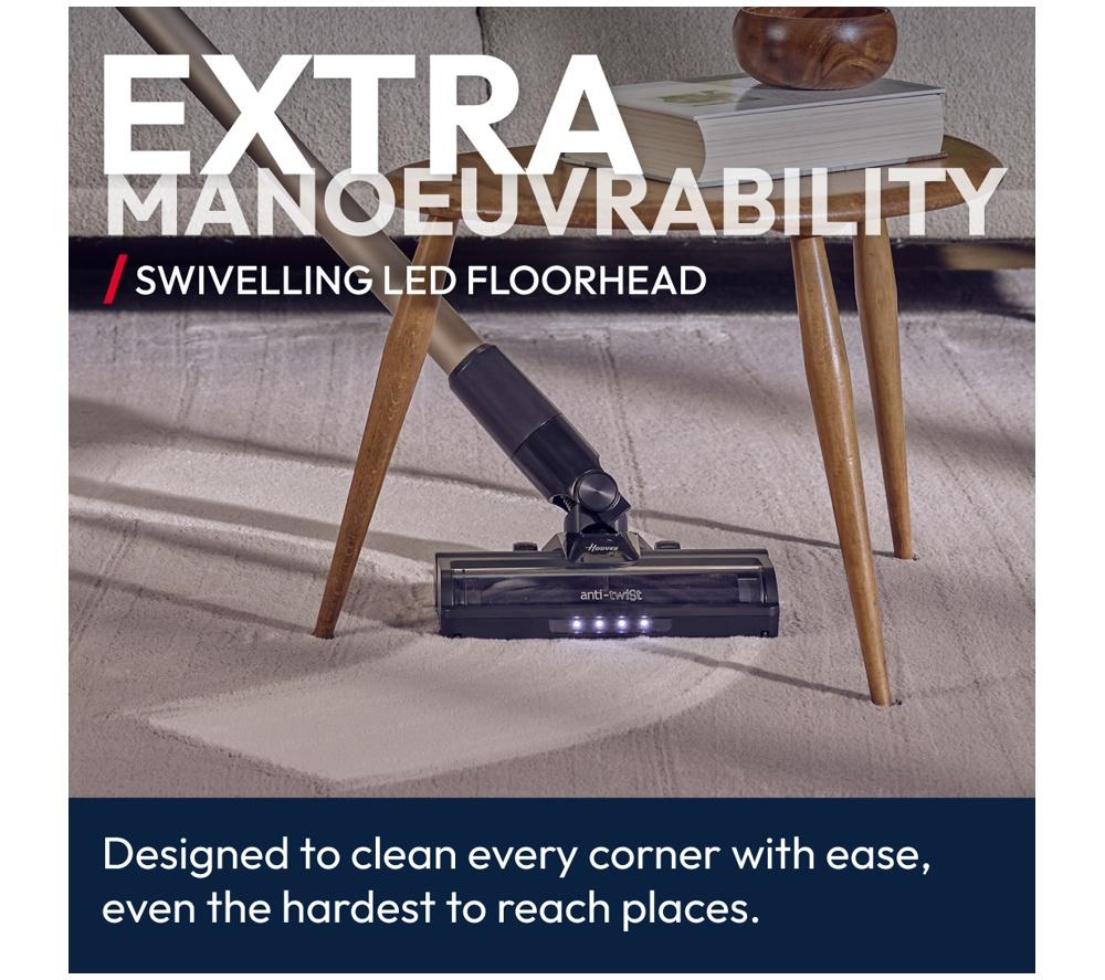 HOOVER HF4+ Power Move Pets HF4P10P Cordless Vacuum Cleaner - Black & Gold