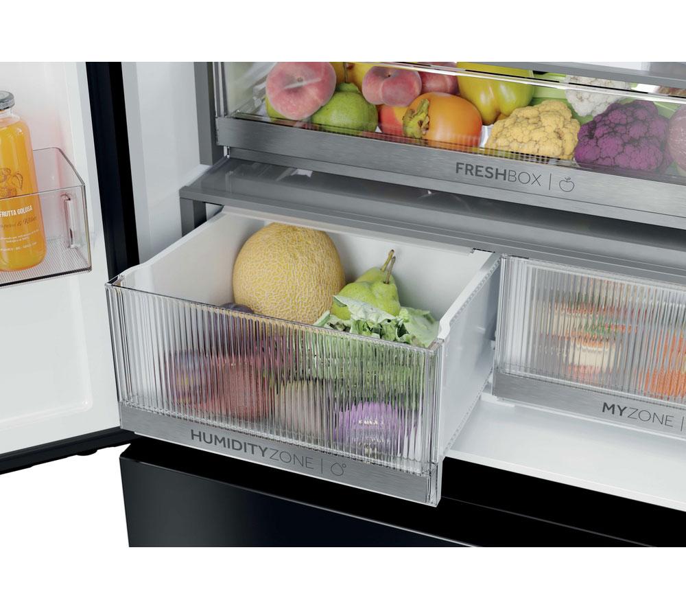 Frigorífico Combi HAIER SpaceFit Series 7 HFKR7819DWGB - Cristal Negro Obsidiana