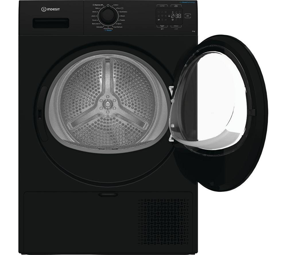 INDESIT C YD 92D BB UK 9 kg Heat Pump Tumble Dryer - Black