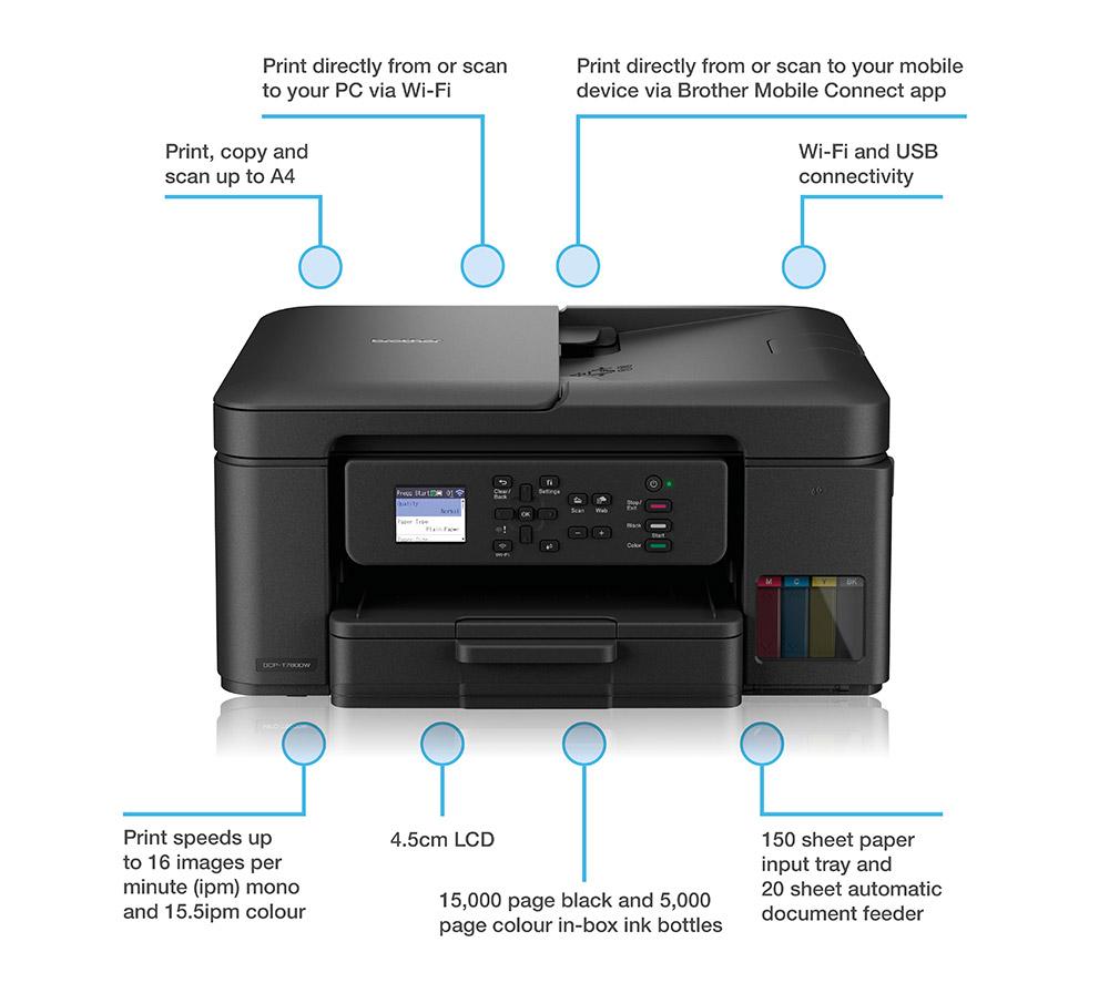 BROTHER DCP-T780DW All-in-One Wireless Inkjet Printer