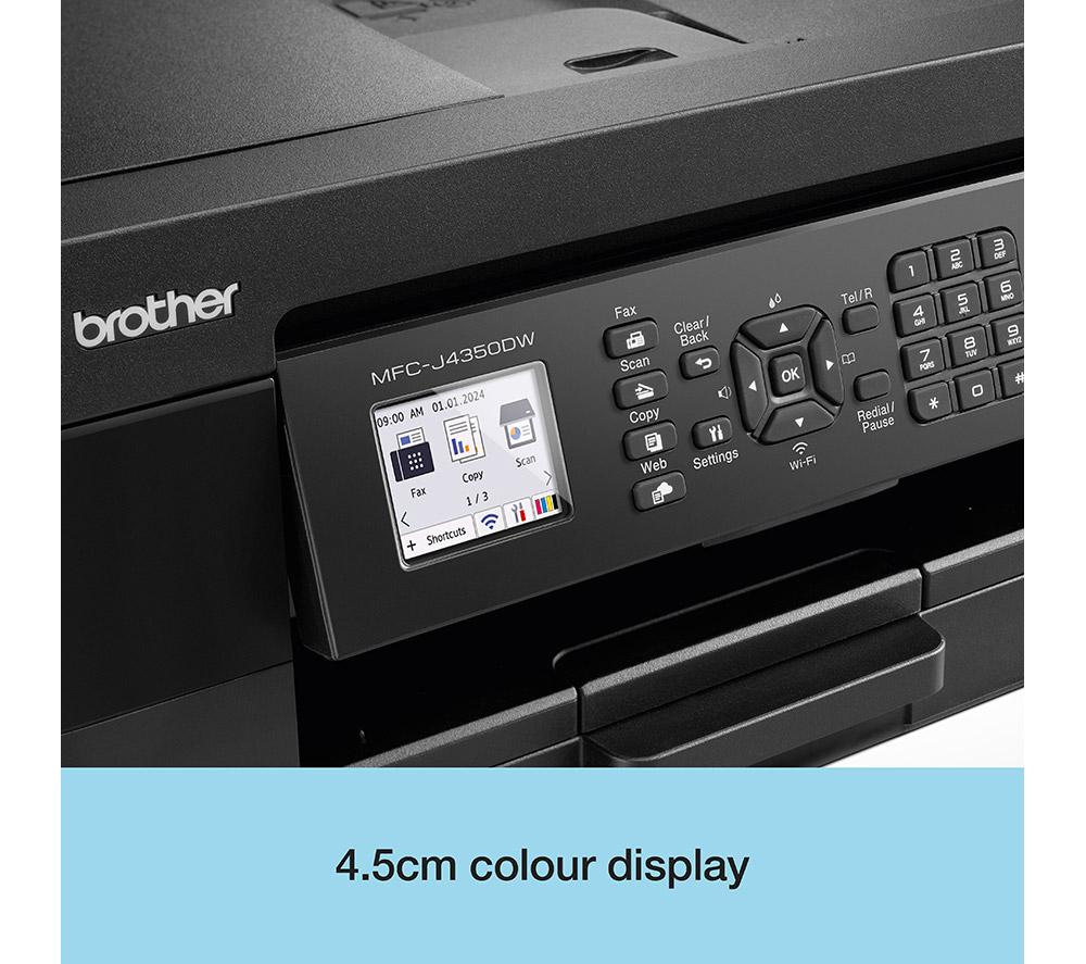 Impresora de inyección de tinta inalámbrica todo en uno Brother MFC-J4350DW con fax