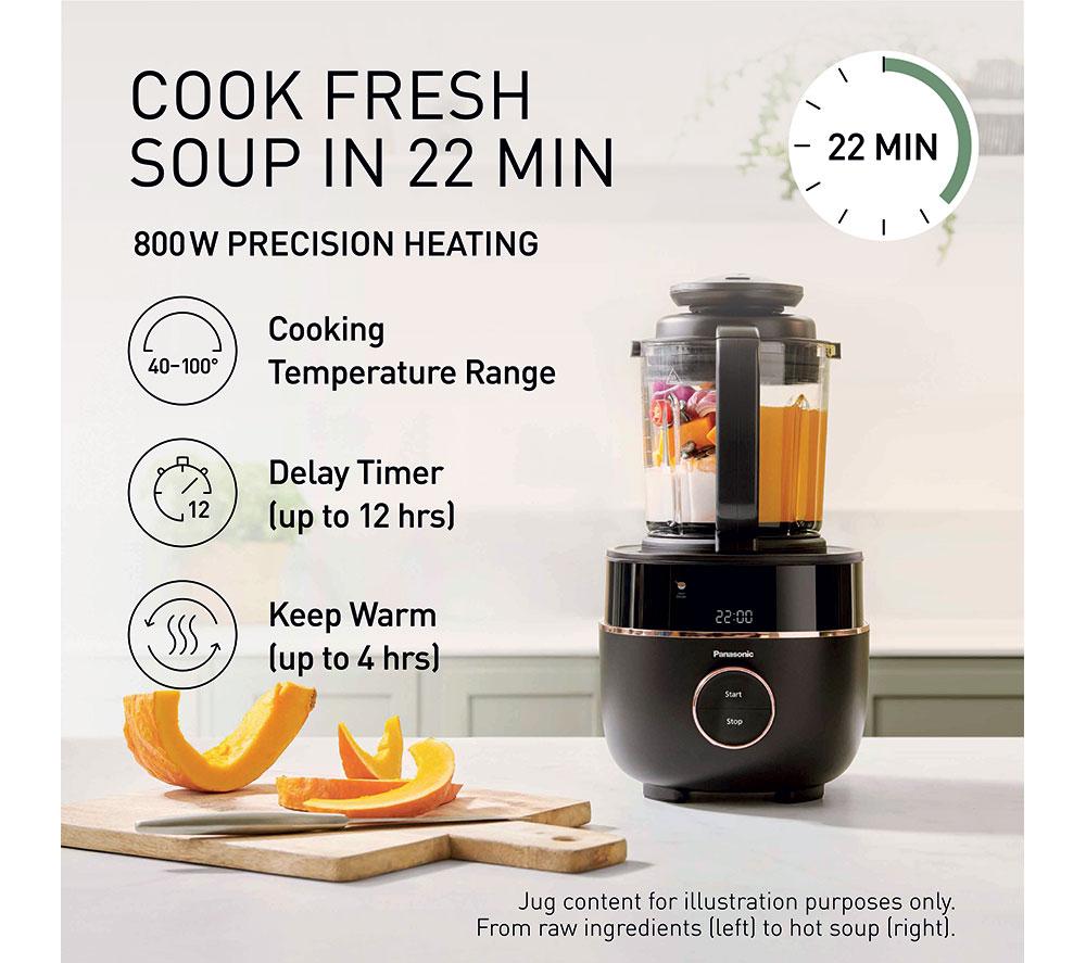 PANASONIC MX-HG4401KXC Blender & Soup Maker - Black & Rose Gold