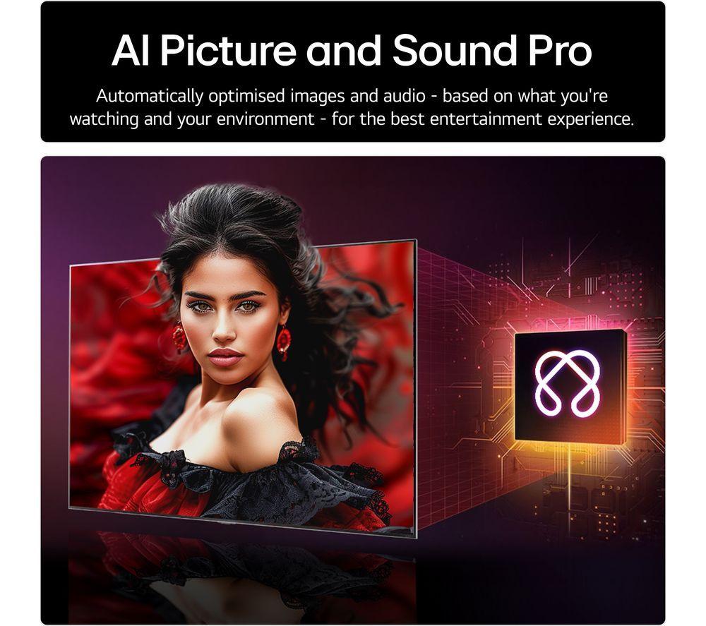 LG QNED85 86" QNED evo AI Mini LED Smart TV 4K HDR 2025 - 86QNED85A6C