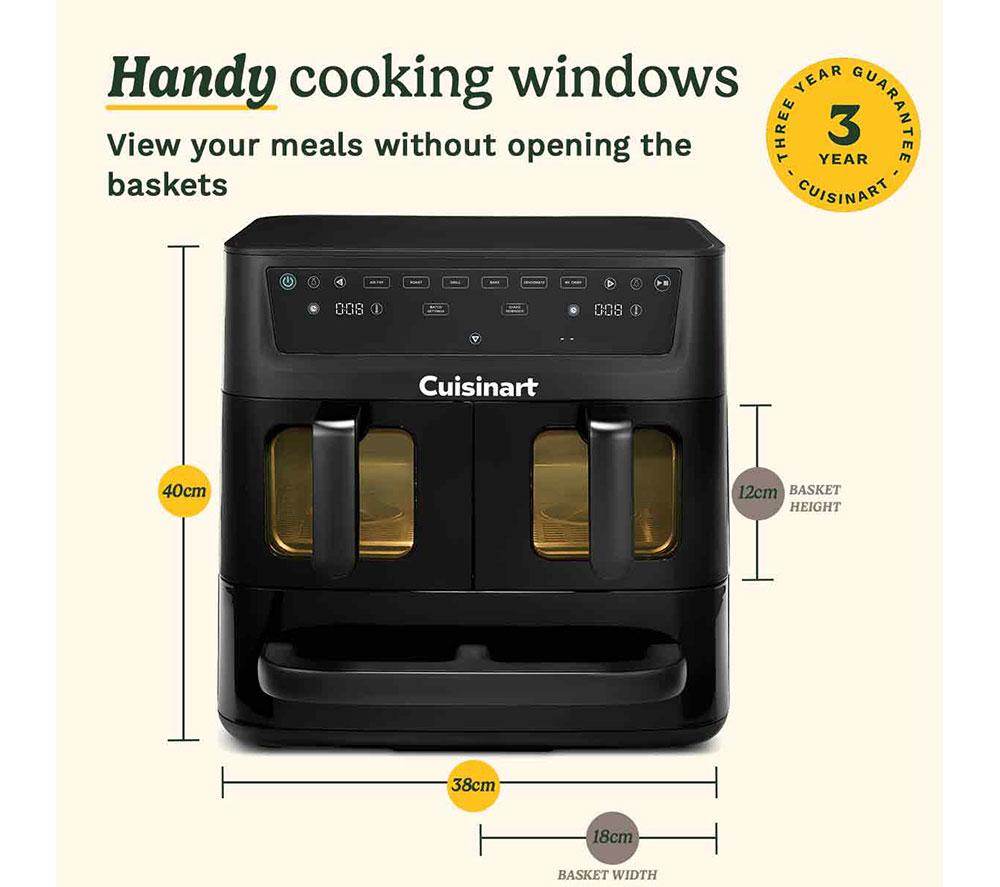 CUISINART AFT13XBLU Freidora de aire y horno TriZone - Negro