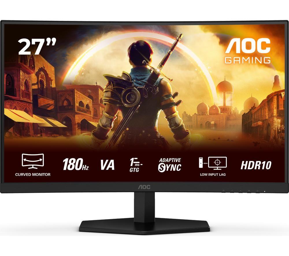 AOC C27G42E Full HD 27" Curved VA WLED Gaming Monitor - Black & Red