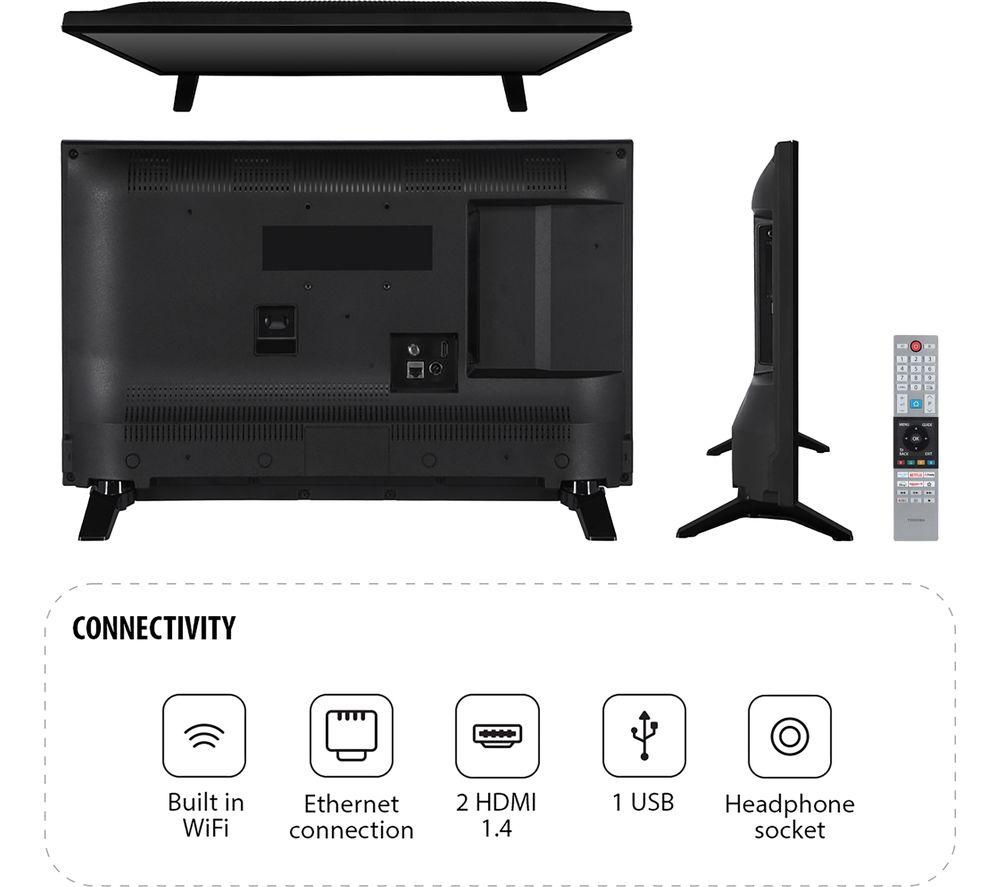 TOSHIBA 24WV2553DB 24" Smart HD Ready HDR LED TV