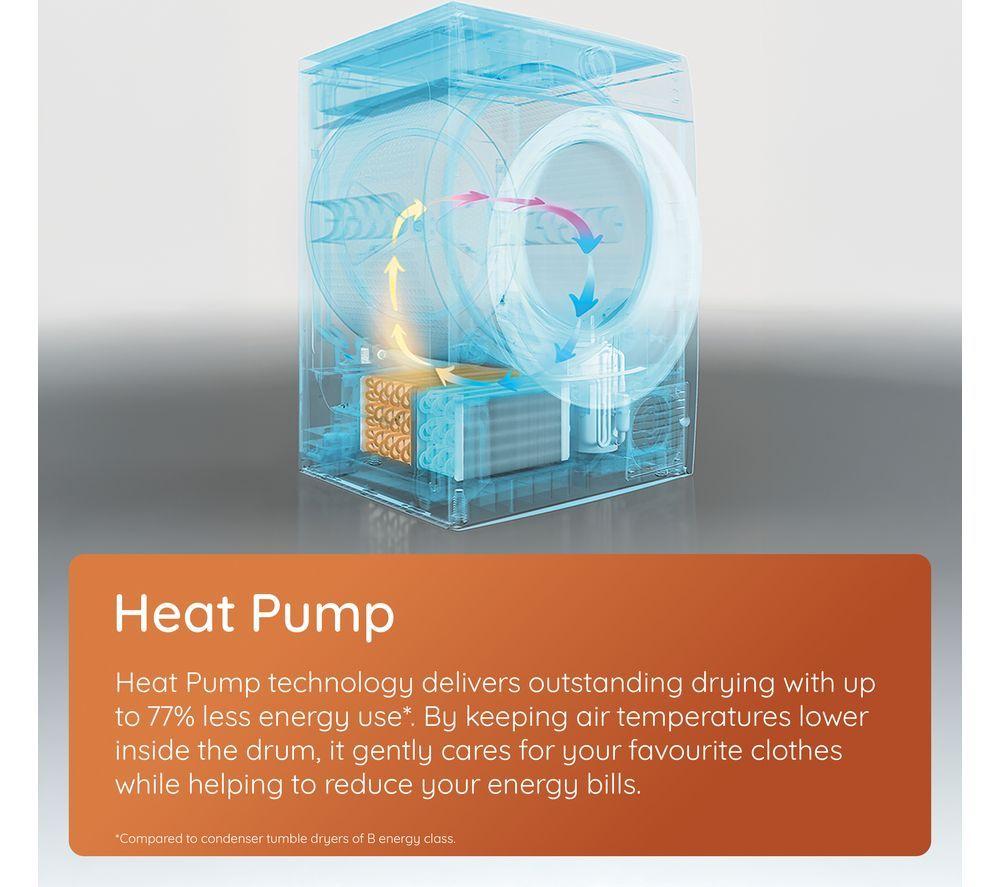 HOTPOINT PetHairCare C HD 103M WW UK 10 kg Heat Pump Tumble Dryer - White