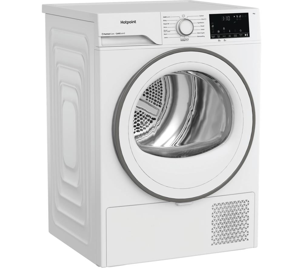 HOTPOINT PetHairCare C HD 94M WW UK 9 kg Heat Pump Tumble Dryer - White