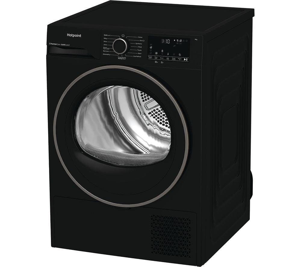 HOTPOINT PetHairCare C HD 93M BB UK 9 kg Heat Pump Tumble Dryer - Black