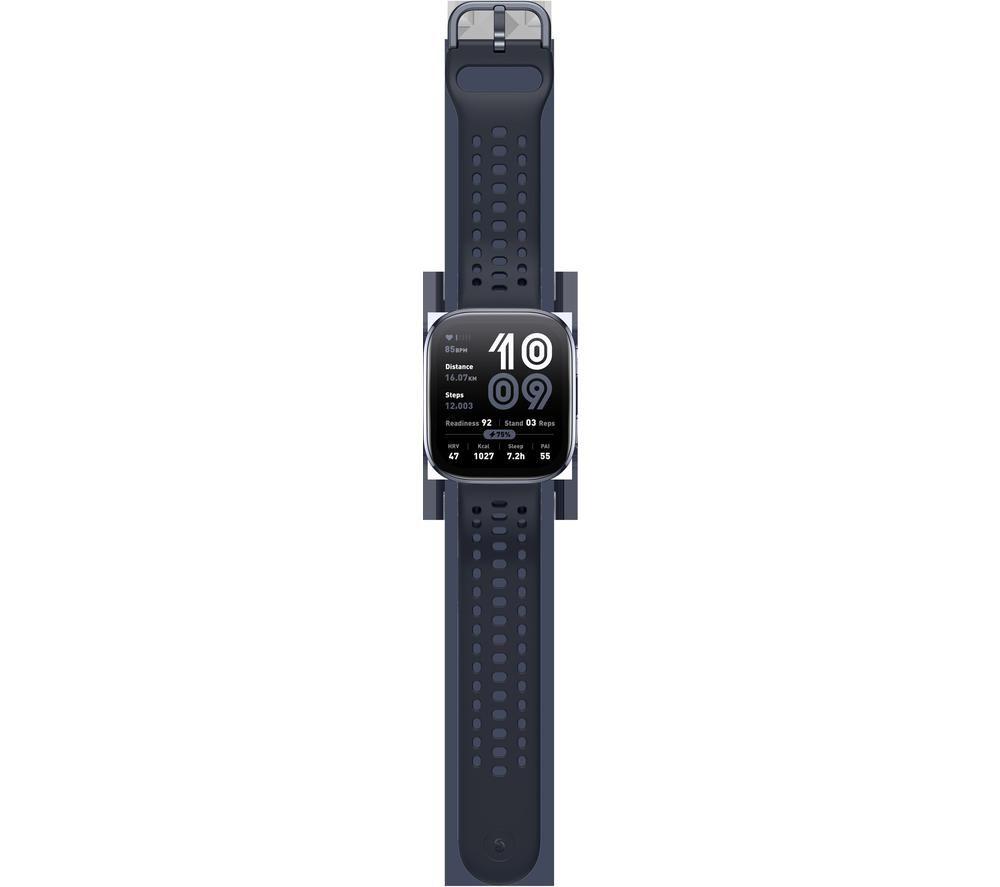 AMAZFIT Bip 6 Smart Watch - Black, Silicone Strap, 46 mm